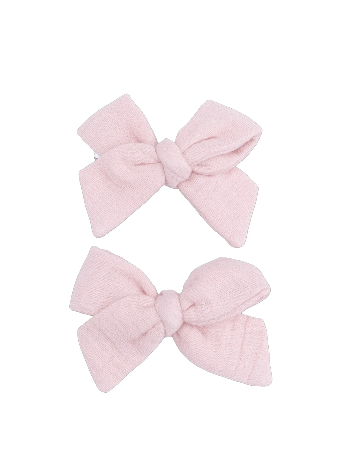2-Pack Hair Bows w/Clips, Lotus Pink