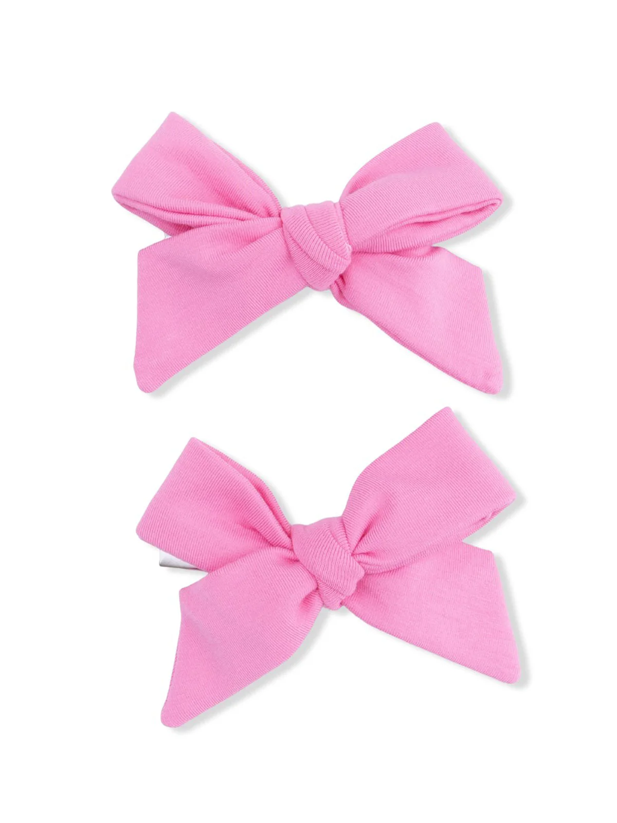2-Pack Hair Bows w/Clips, Pink Drink