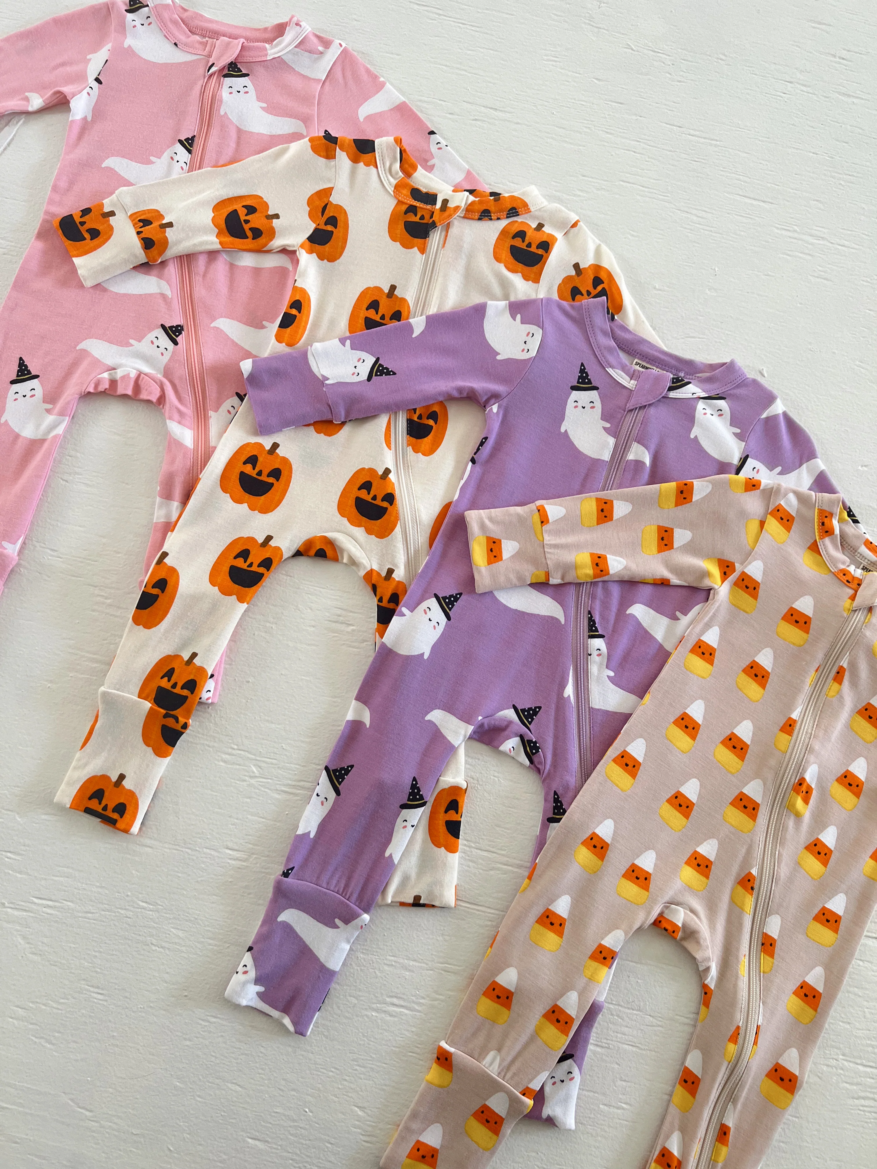 2-Way Convertible Zip Romper, Candy Corn - Image 6