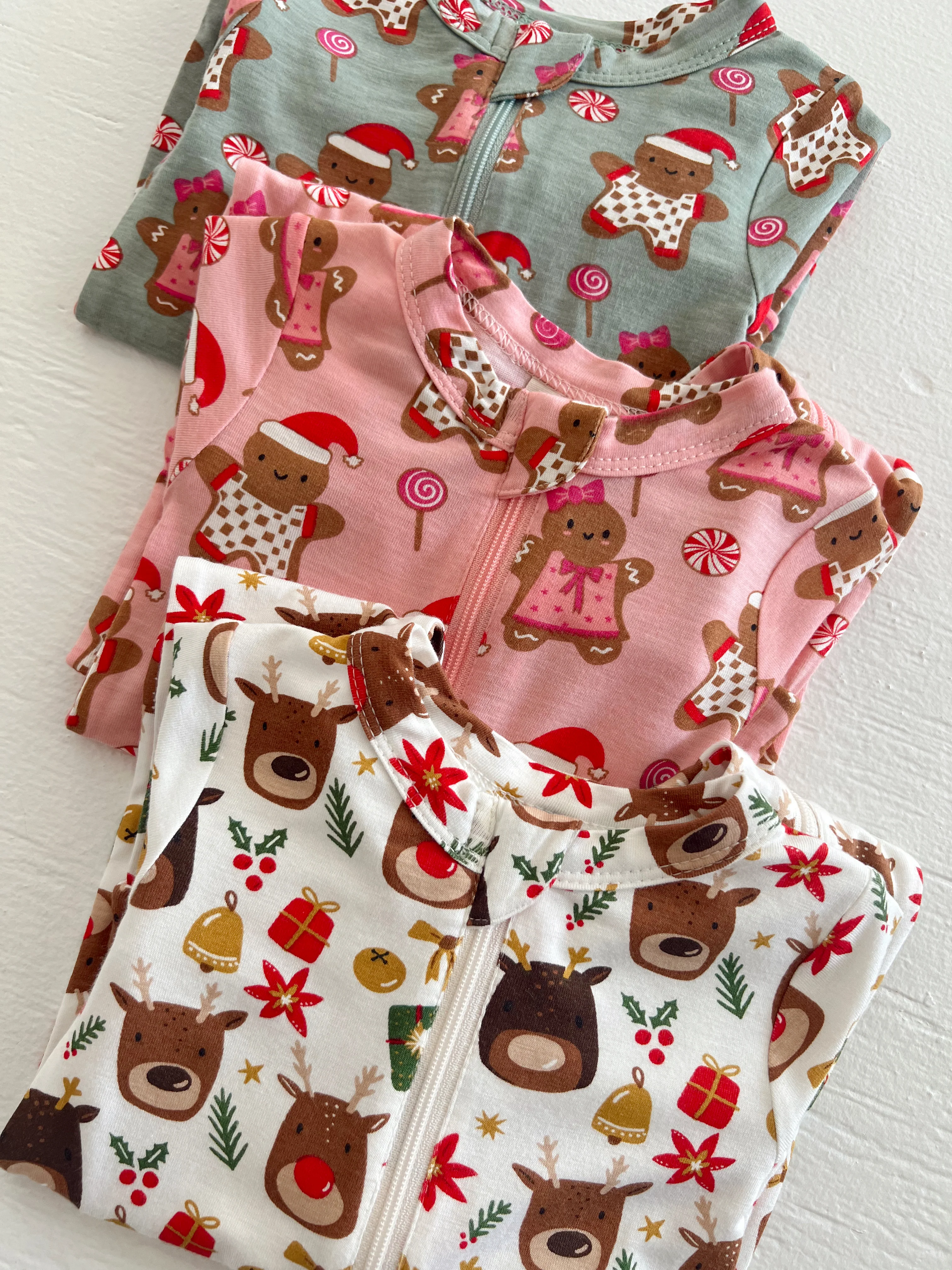 2-Way Convertible Zip Romper, Reindeer Friends - Image 3