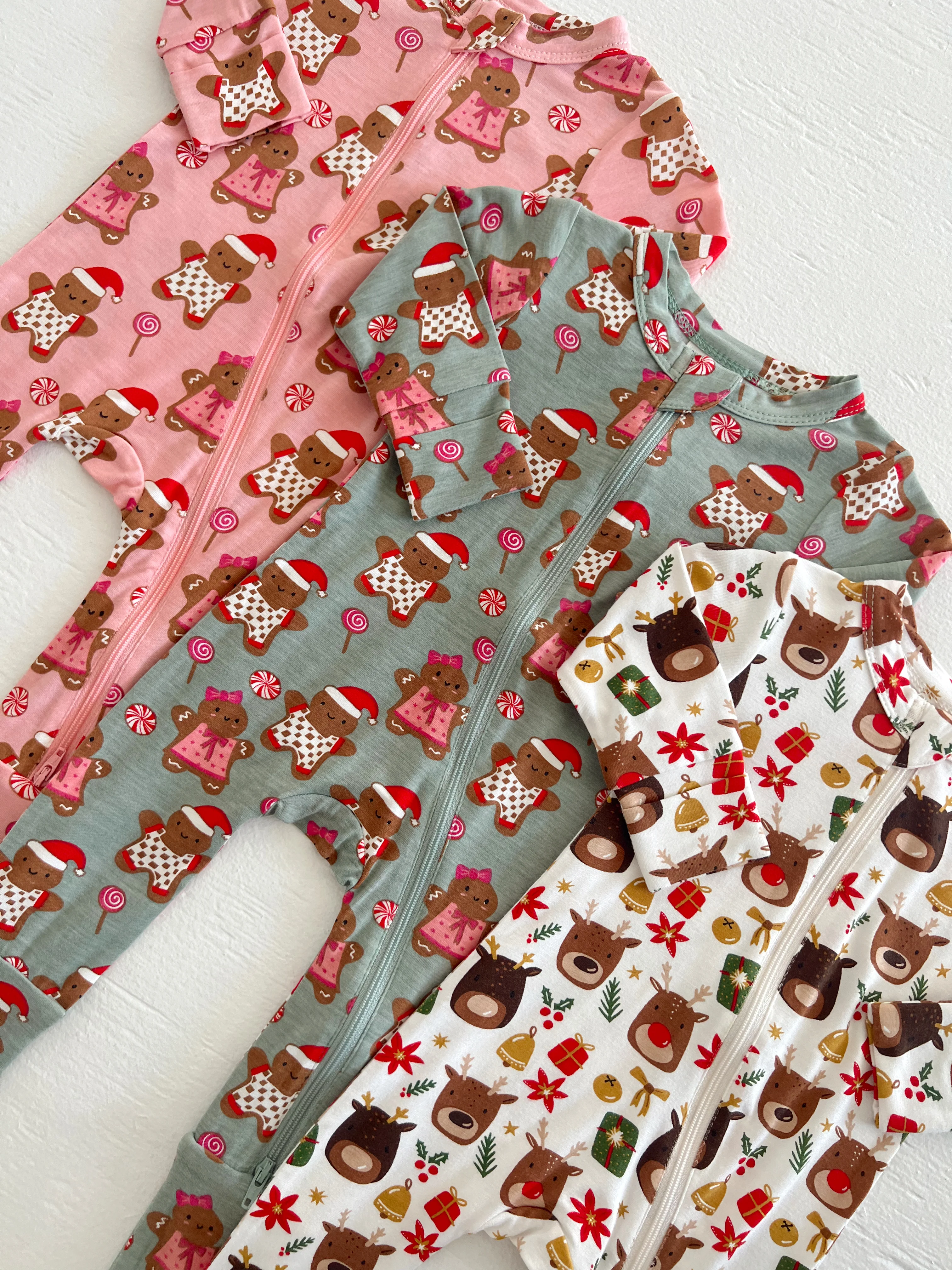 2-Way Convertible Zip Romper, Reindeer Friends - Image 4