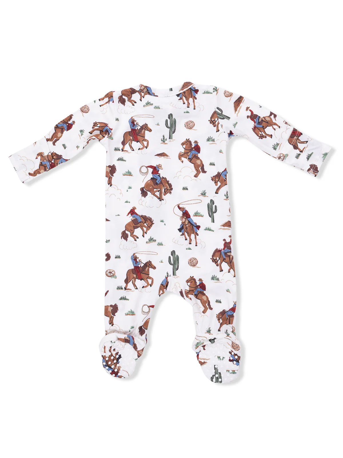 2-Way Zip Footie, Buckaroo Western - Image 3