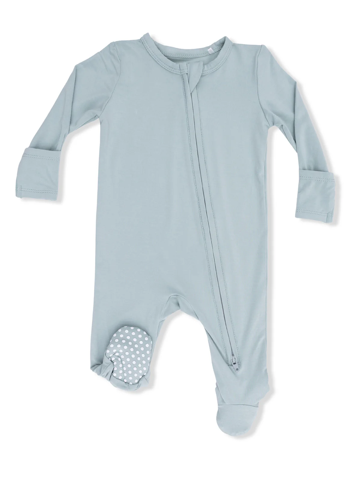 2-Way Zip Footie, Jadeite