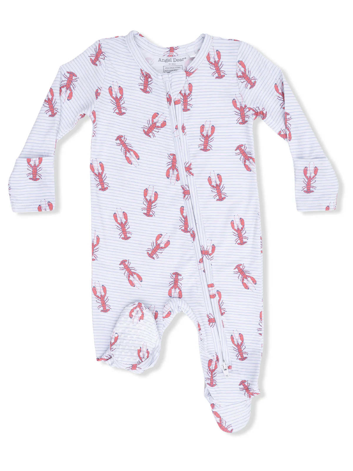 2-Way Zip Footie, Lobsters