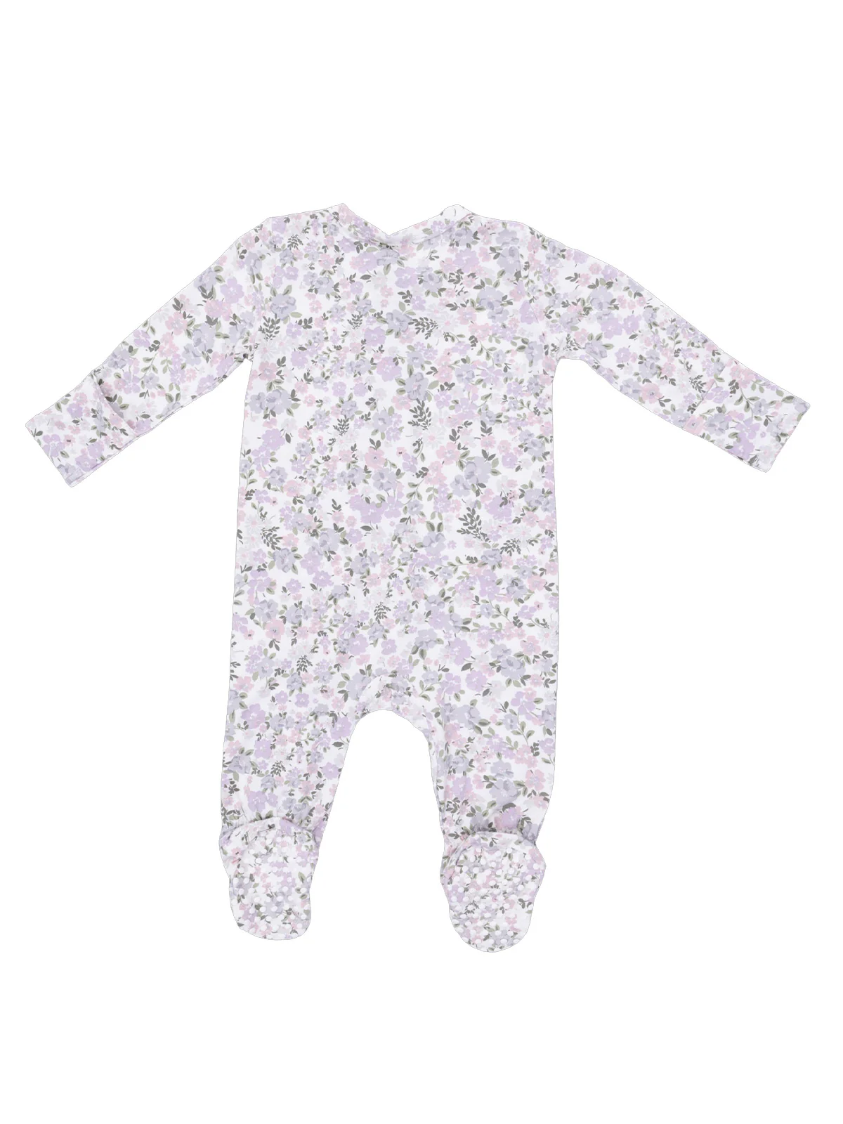 2-Way Zip Footie, Shannon Floral - Image 2