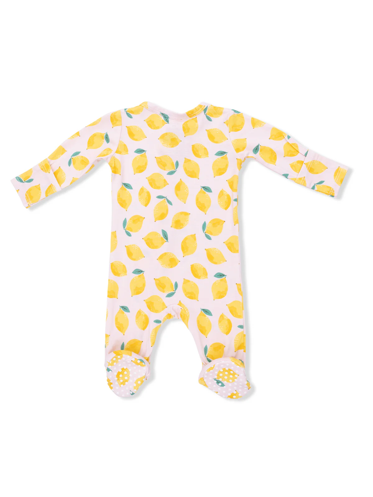2-Way Zip Footie, Sunny Lemons - Image 4