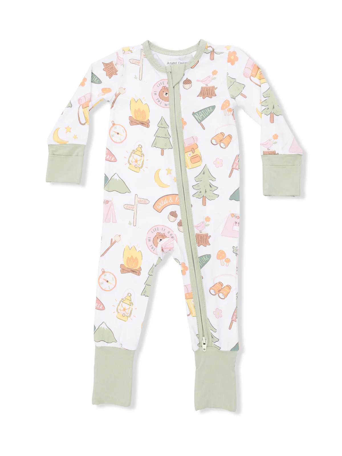 2-Way Zip Romper, Camping Pink - Image 3