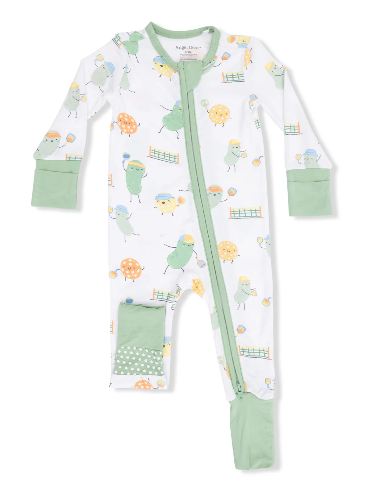 2-Way Zip Romper, Pickles Playing Pickleball