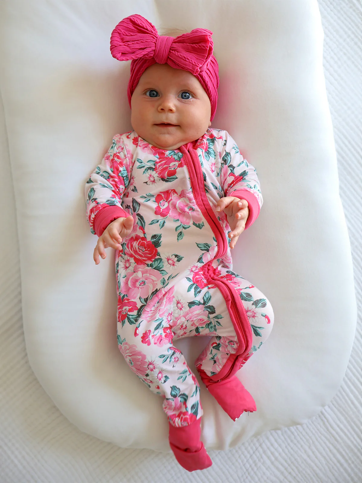 2-Way Zip Romper, Pink Splendor - Image 3
