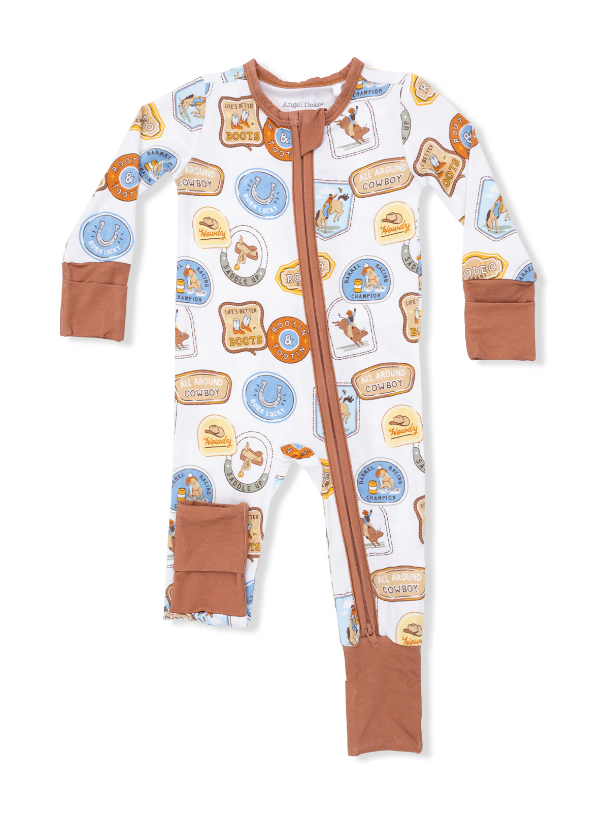 2-Way Zip Romper, Rodeo Patches