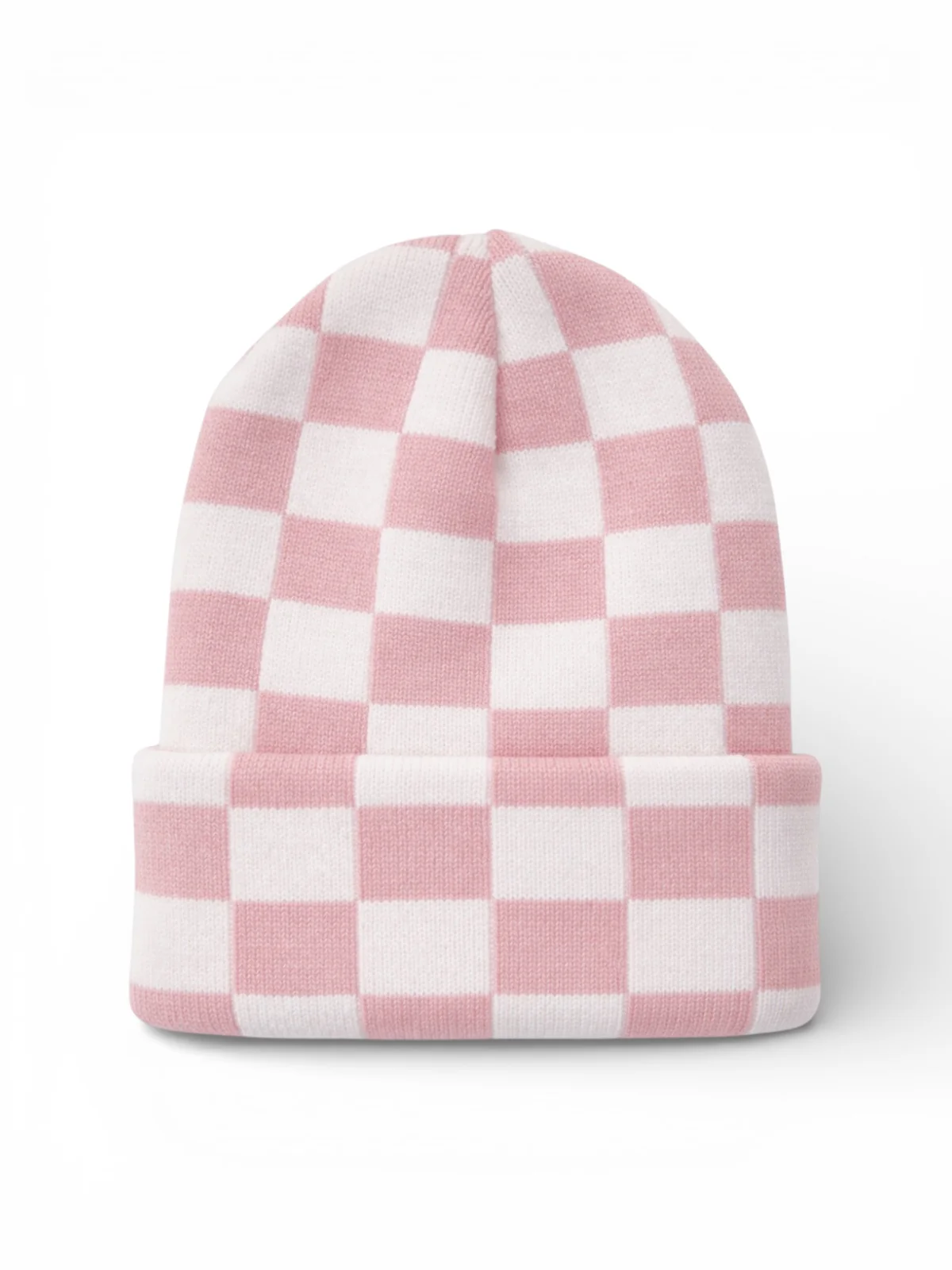 Baby's First Hat®, Petal Pink/Warm White Checkerboard