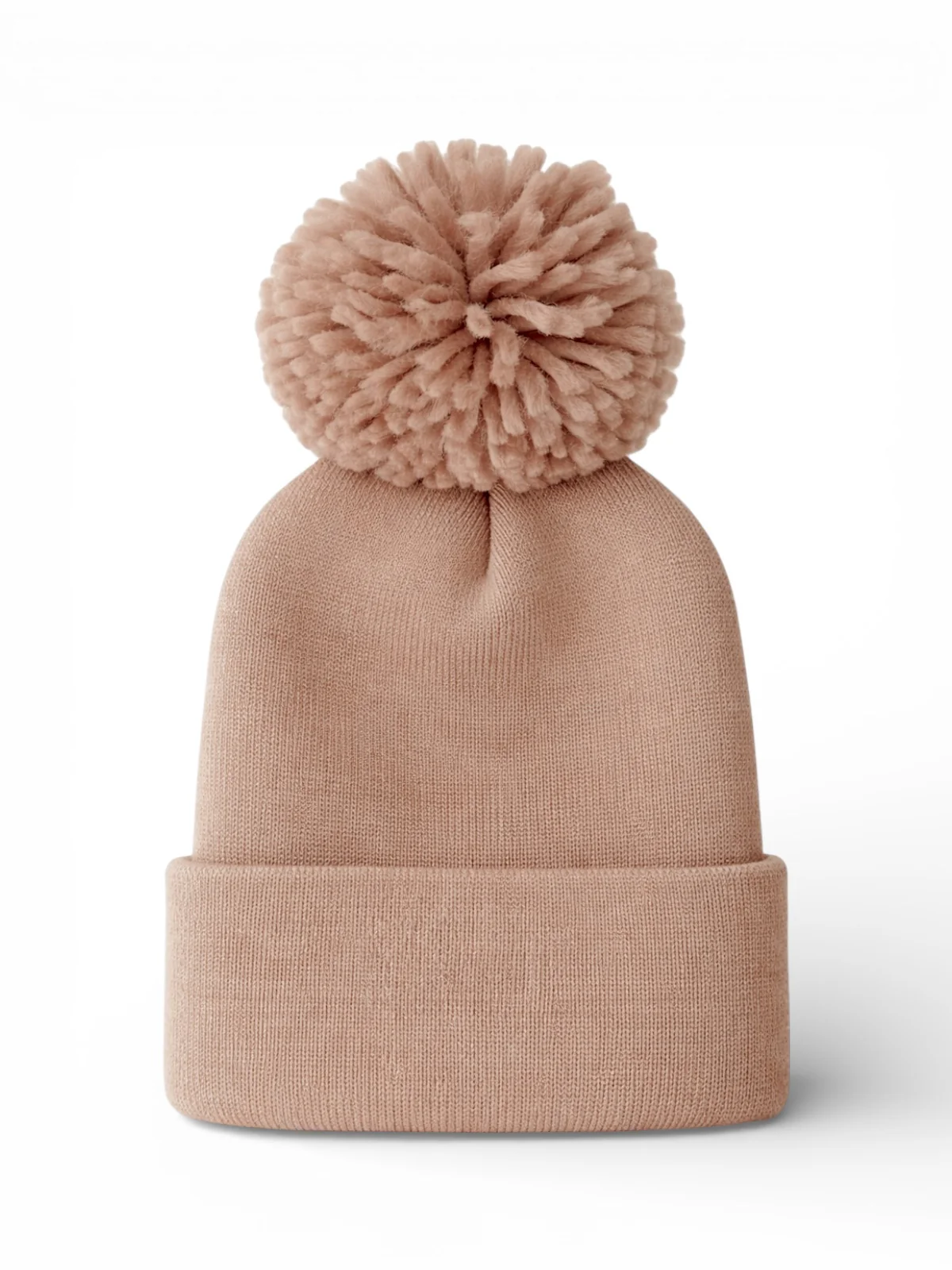 Baby's First Hat®, Tan Pom - Image 2