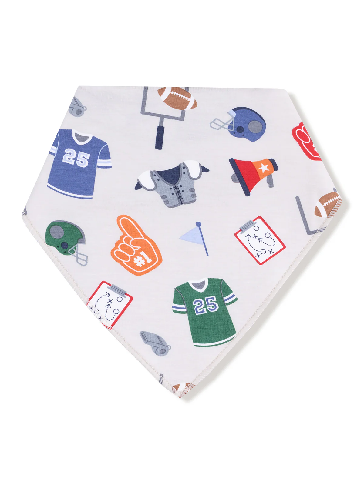 Bandana Bib, Game Day Grey