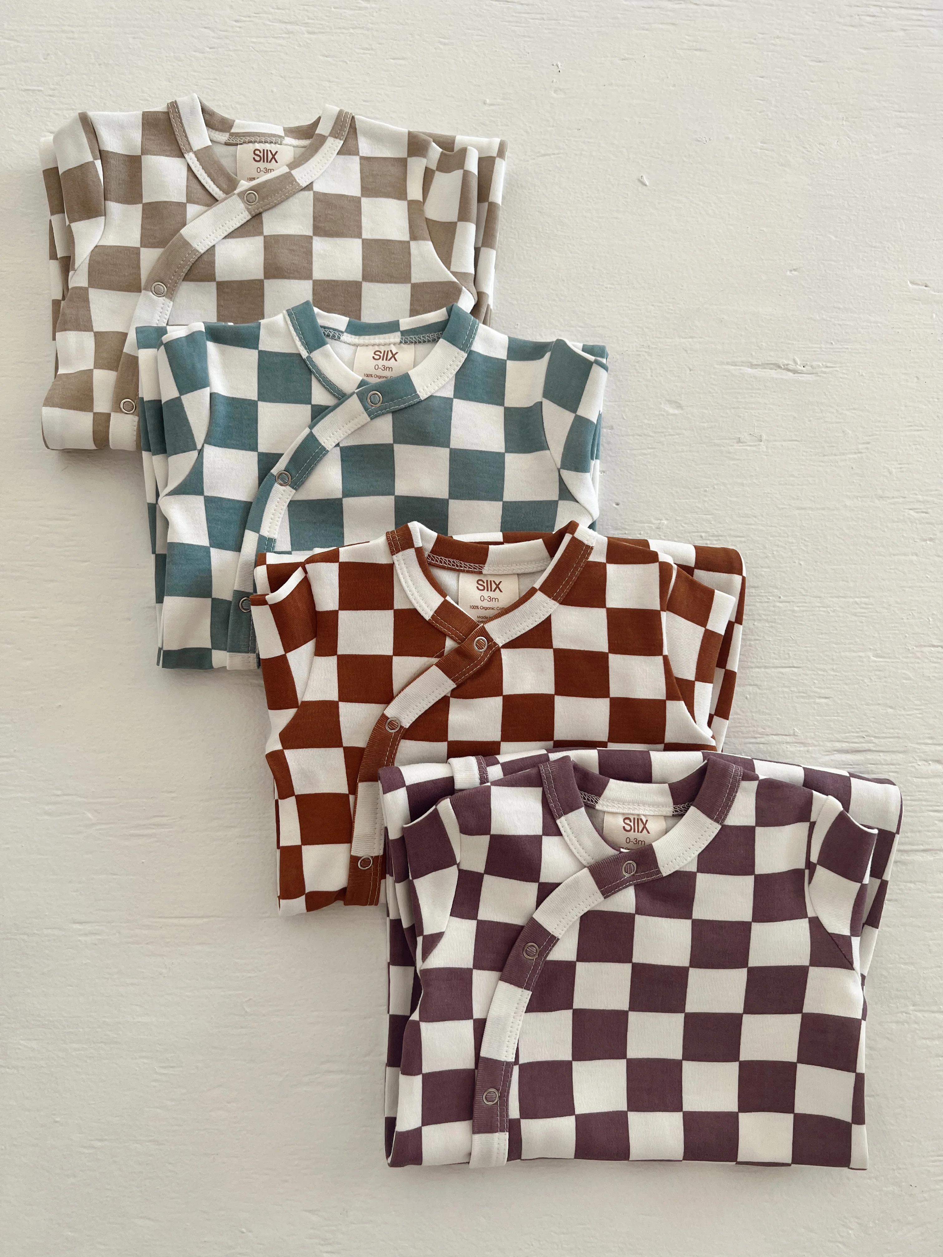 Berry Cheesecake Checkerboard / Organic Gown - Image 4