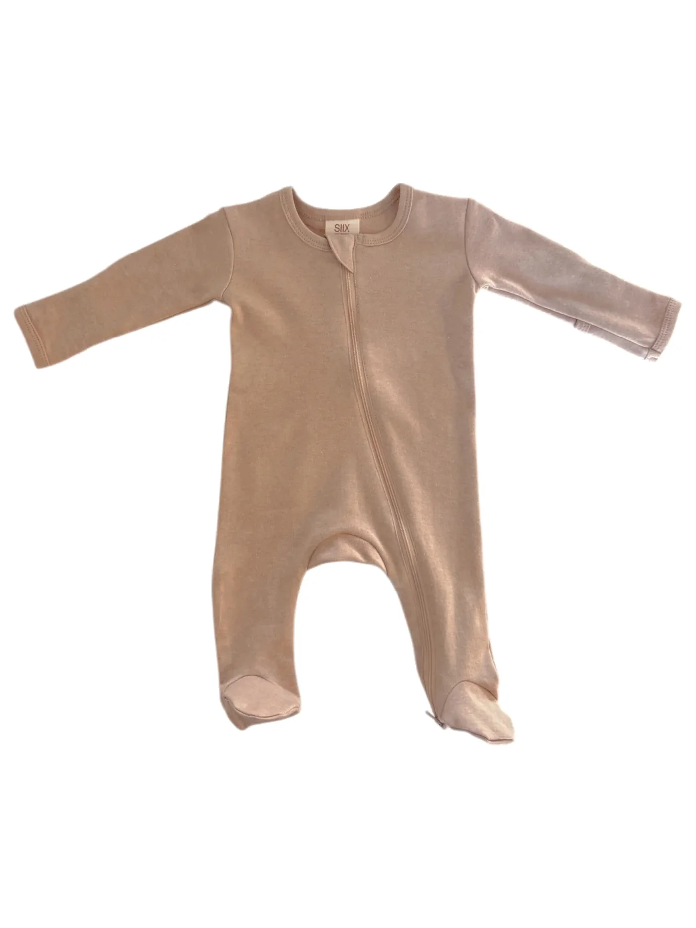 Biscuit / Organic 2-Way Zip Footie - Image 3