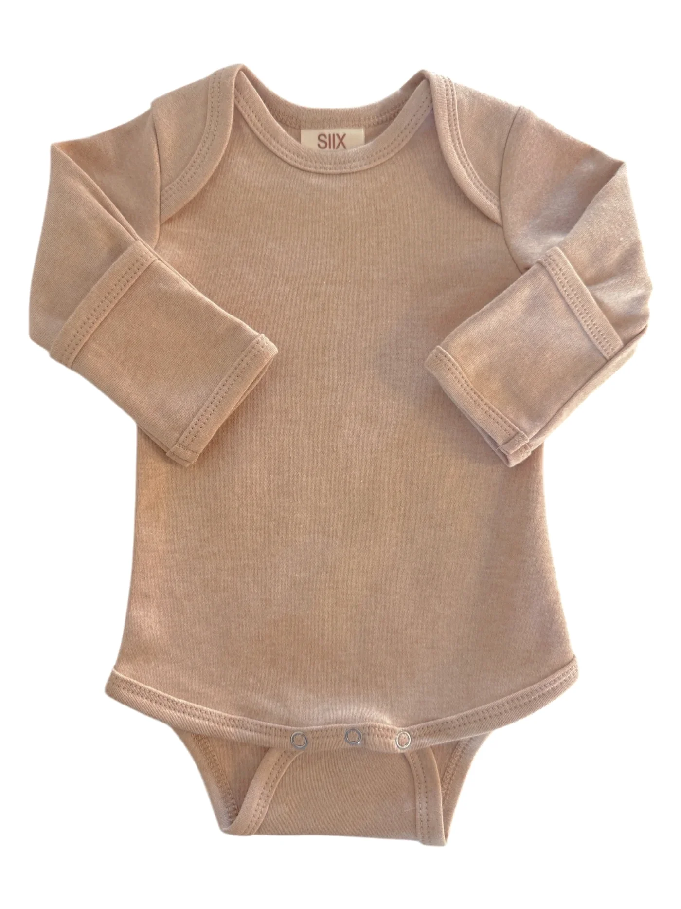 Biscuit / Organic Long Sleeve Bodysuit - Image 2