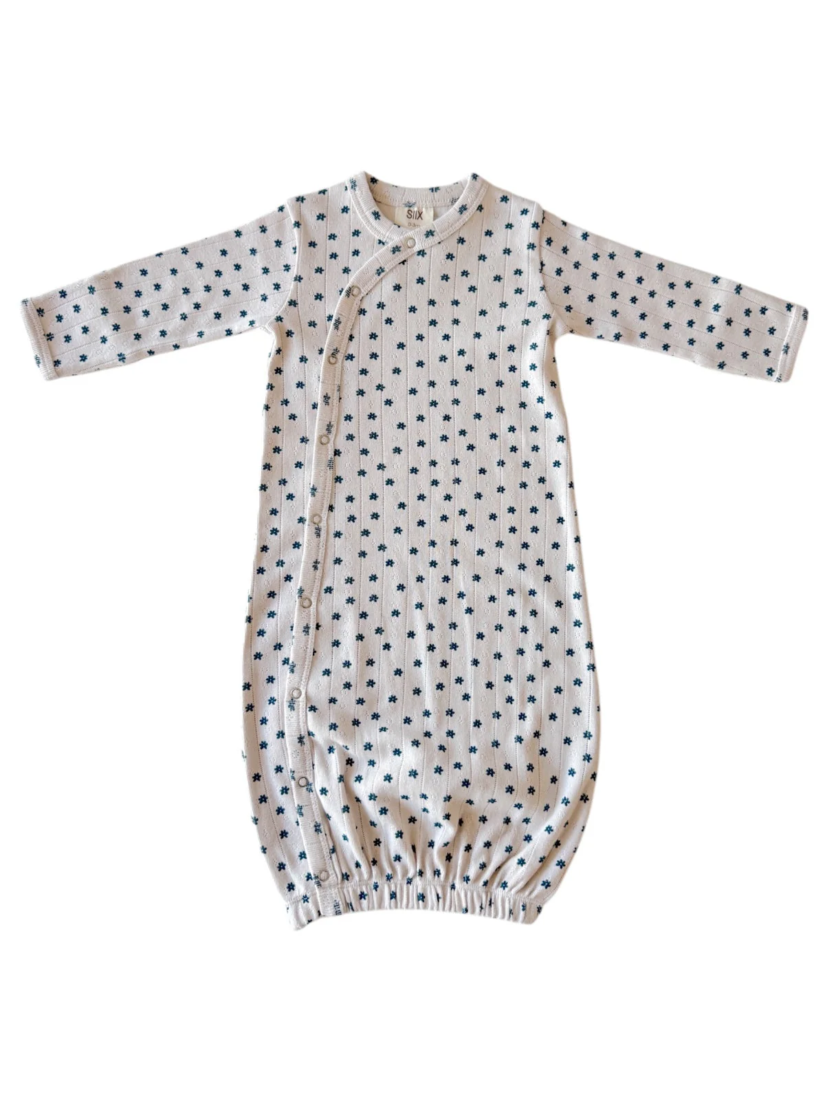 Blue Flower / Organic Pointelle Gown - Image 2