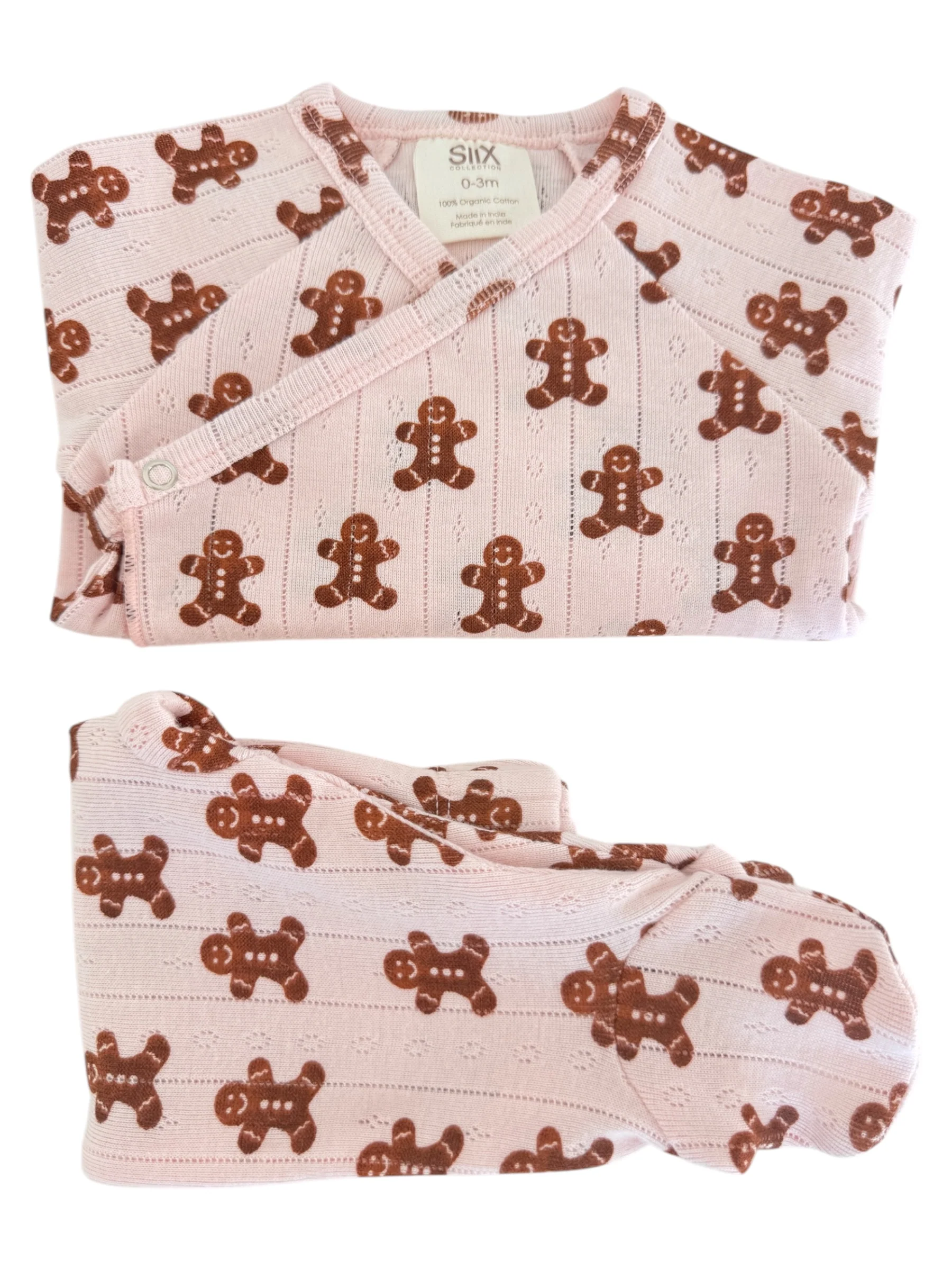 Blush Gingerbread / Organic Pointelle Newborn Set - Image 4