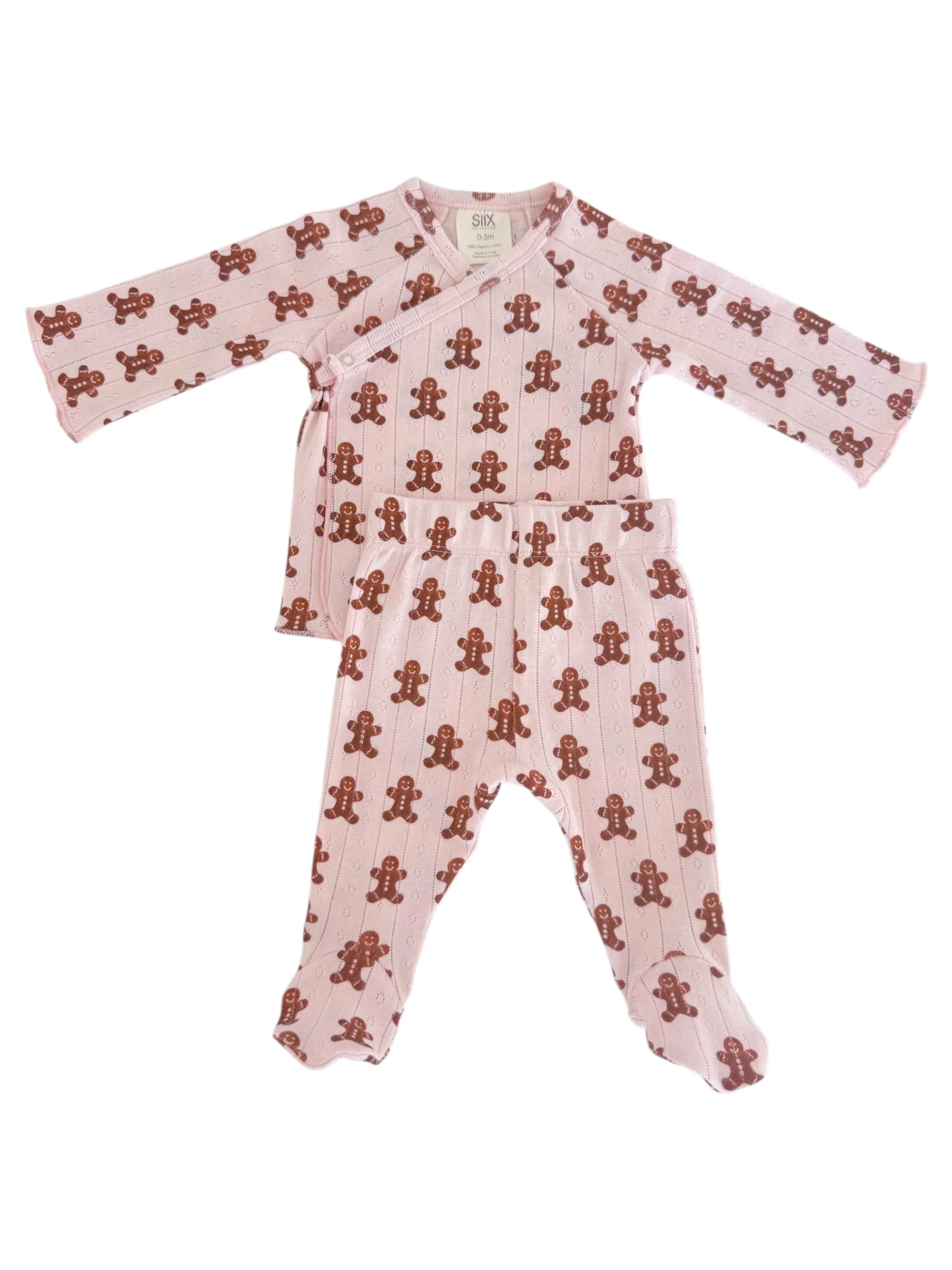 Blush Gingerbread / Organic Pointelle Newborn Set - Image 5