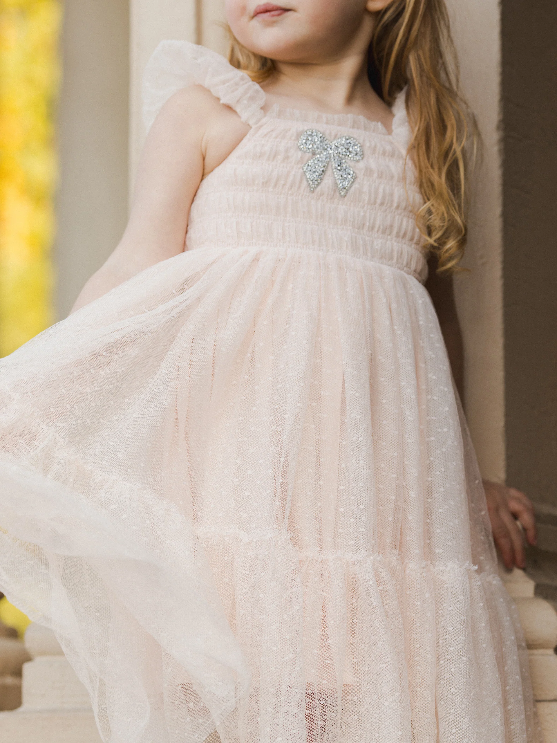 Clara Dress, Blush - Image 5