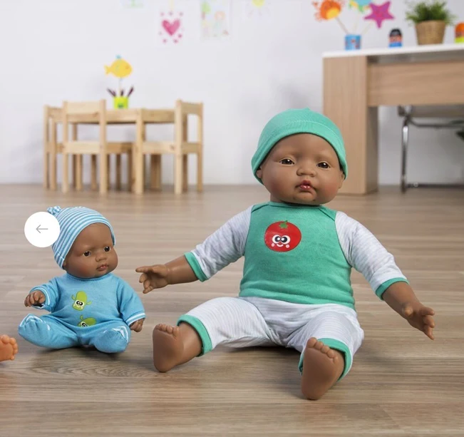 Cold Weather Green Pajamas for Miniland Doll - Image 2