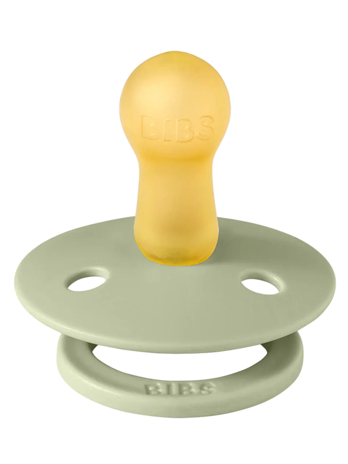 Colour Round Natural Rubber Latex Pacifier 2 Pack, Ivory/Sage - Image 3