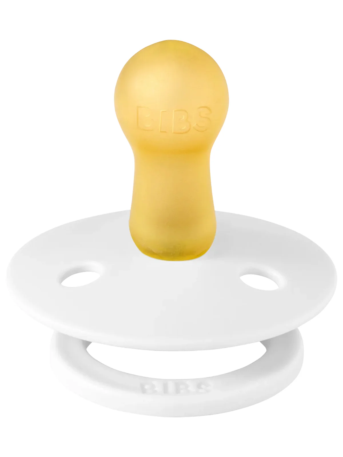 Colour Round Natural Rubber Latex Pacifier 2 Pack, White/Baby Blue - Image 3