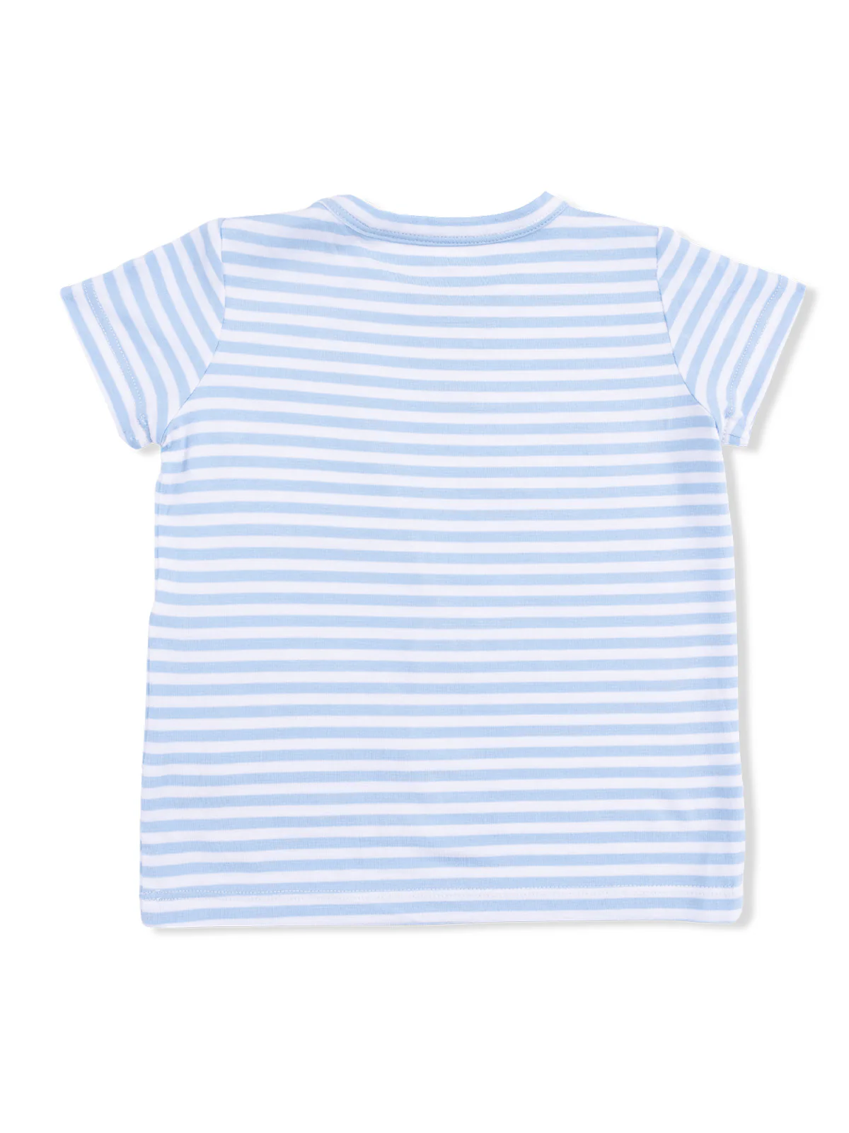 Crew Neck Tee & Cargo Short, Sailor Sea Creatures Appliqués - Image 2