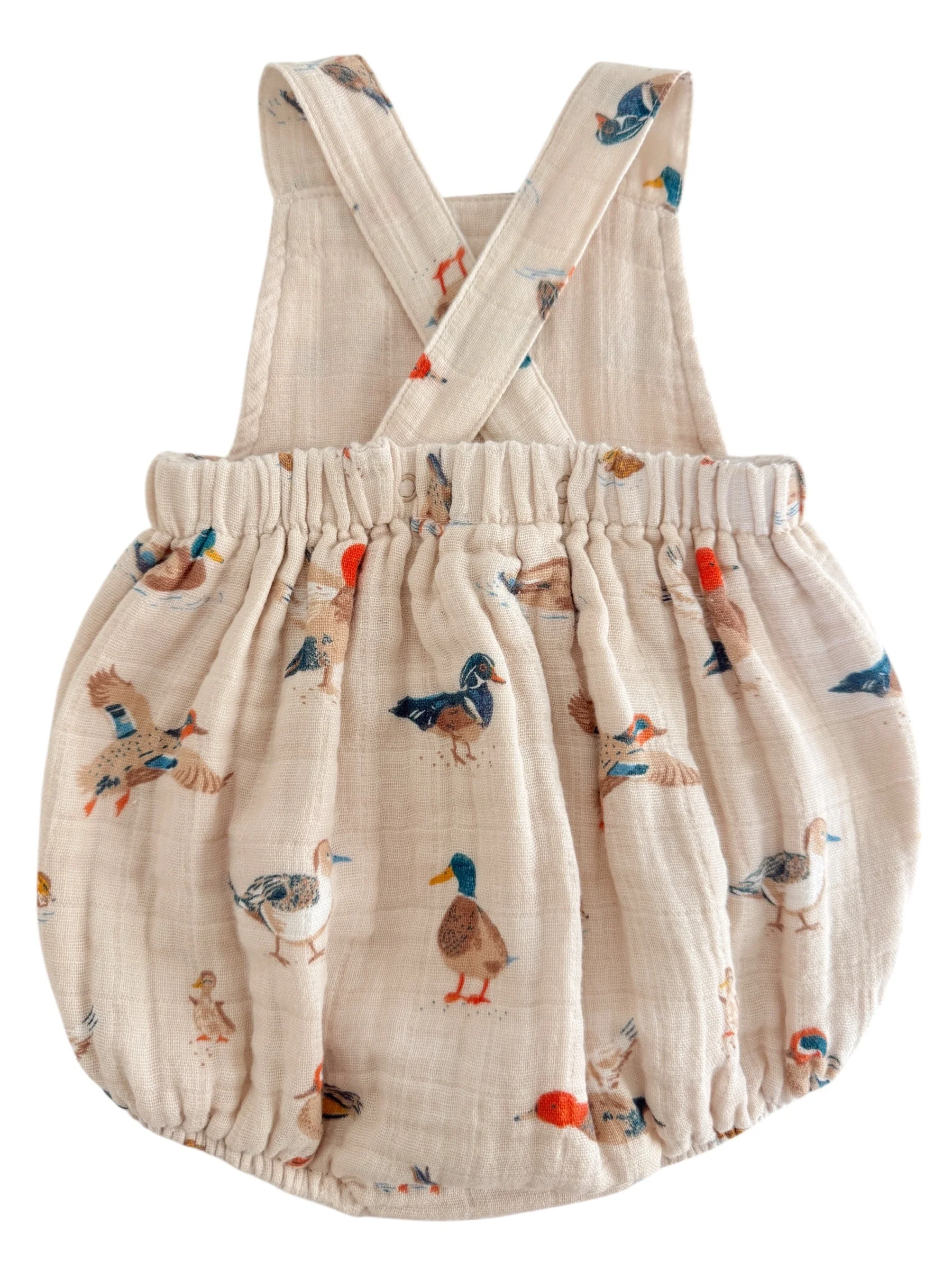 Ducks / Muslin Retro Sunsuit - Image 3