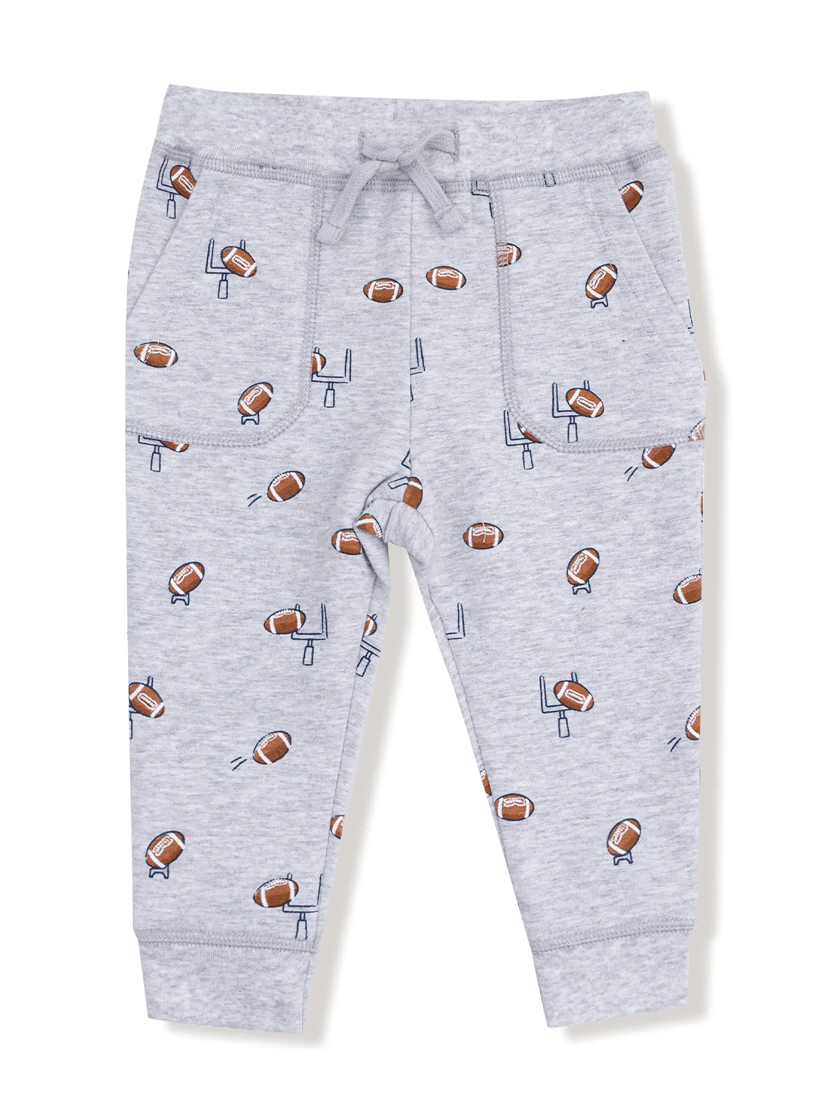 French Terry Hoodie & Jogger Set, Football Field Goal - Image 3