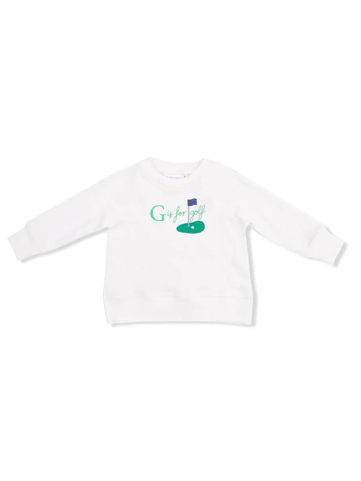 French Terry Raglan Sweatshirt, G is for Golf