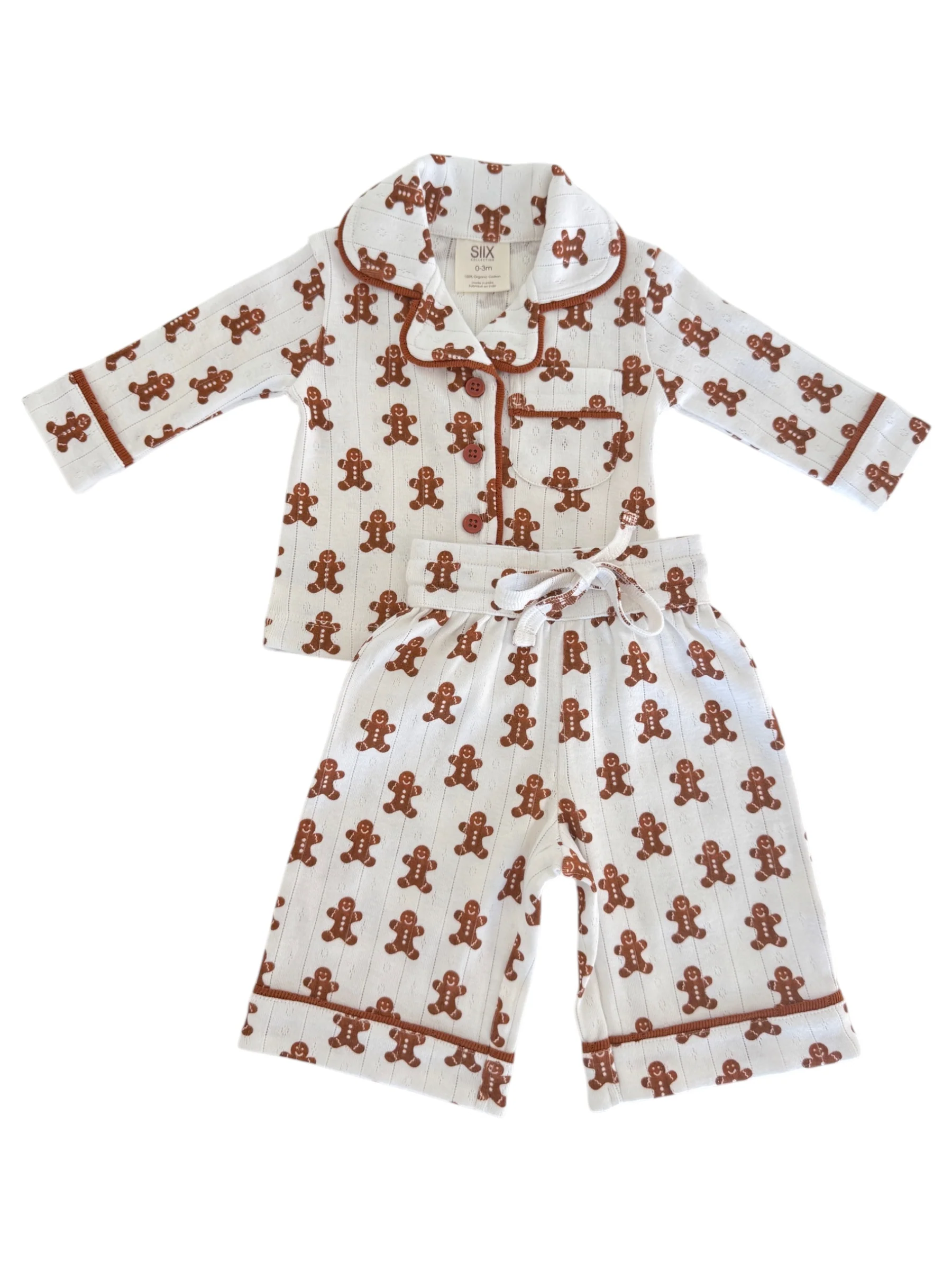 Gingerbread / Organic Pointelle Lounge Set - Image 3