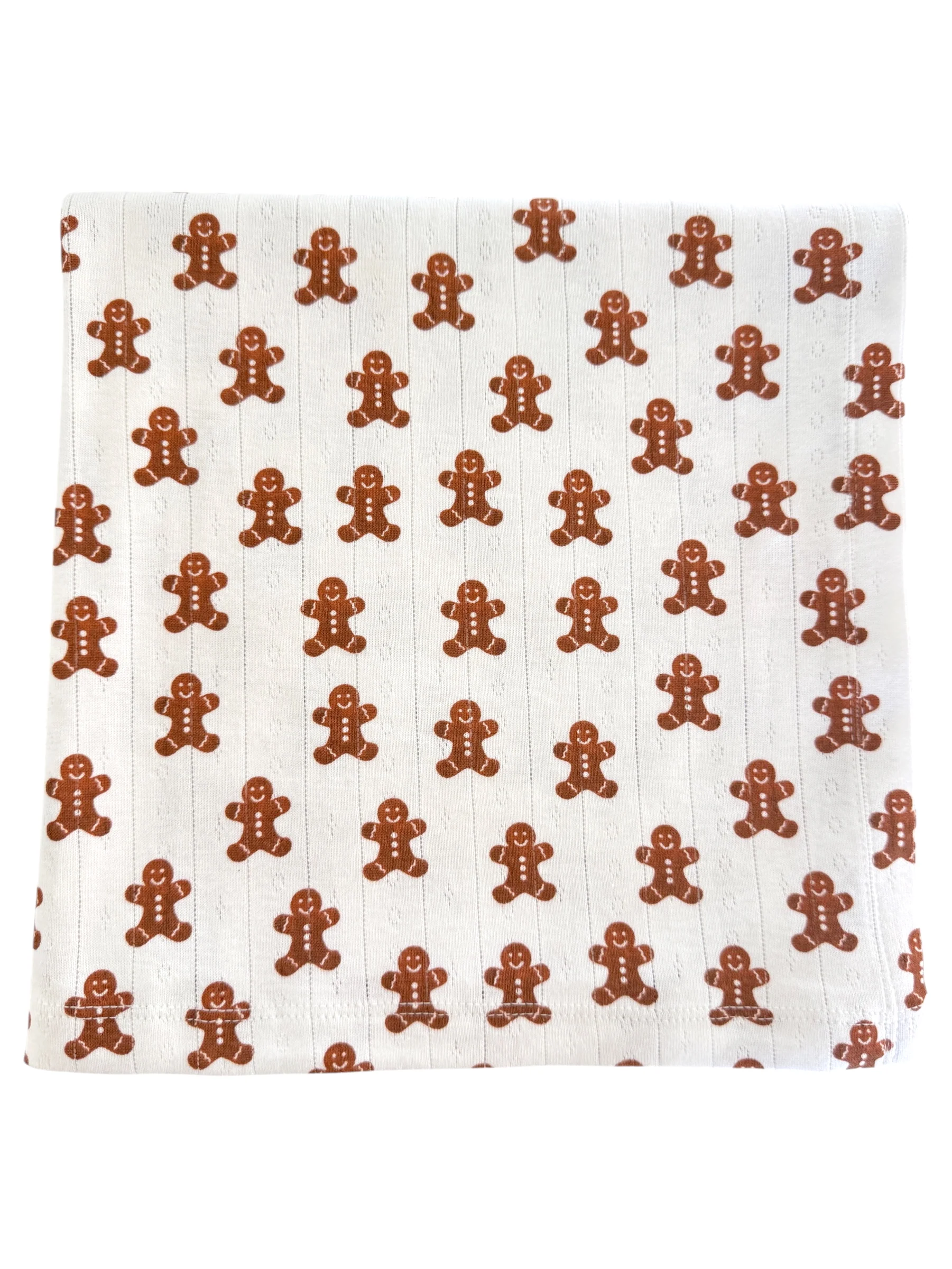 Gingerbread / Organic Pointelle Swaddle