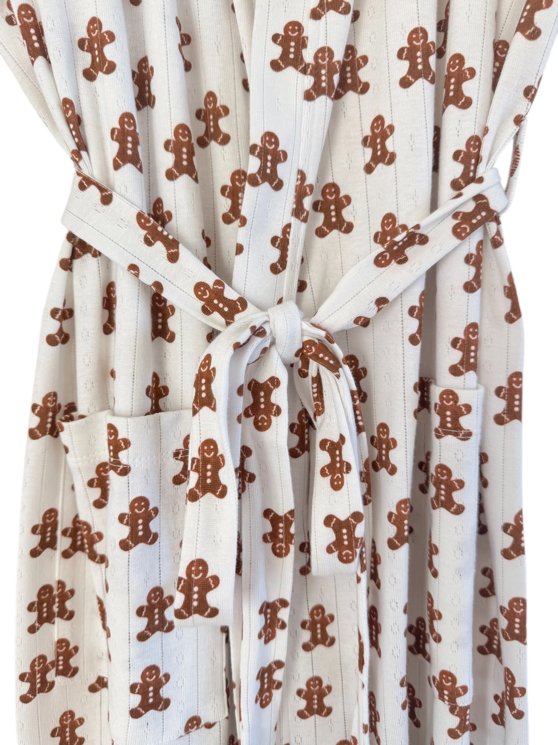 Gingerbread / Organic Pointelle Women's Robe - Image 3