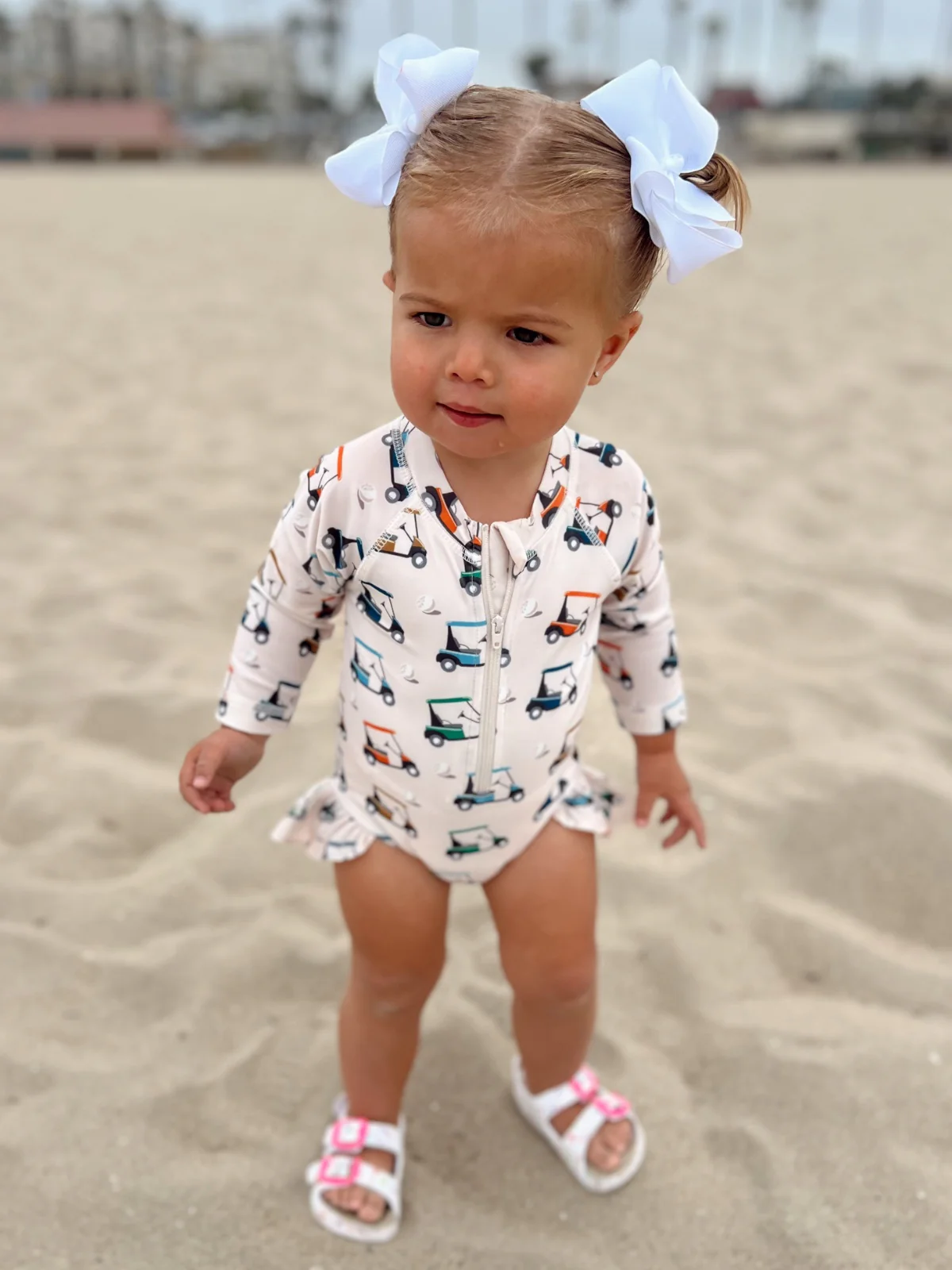 Golf Cart / Skipper Rashguard Swimsuit / UPF 50+