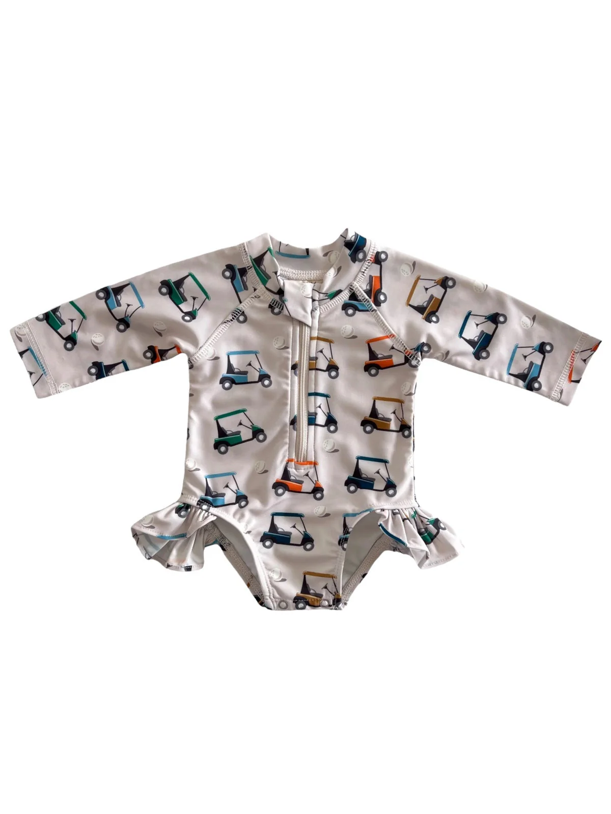 Golf Cart / Skipper Rashguard Swimsuit / UPF 50+ - Image 6