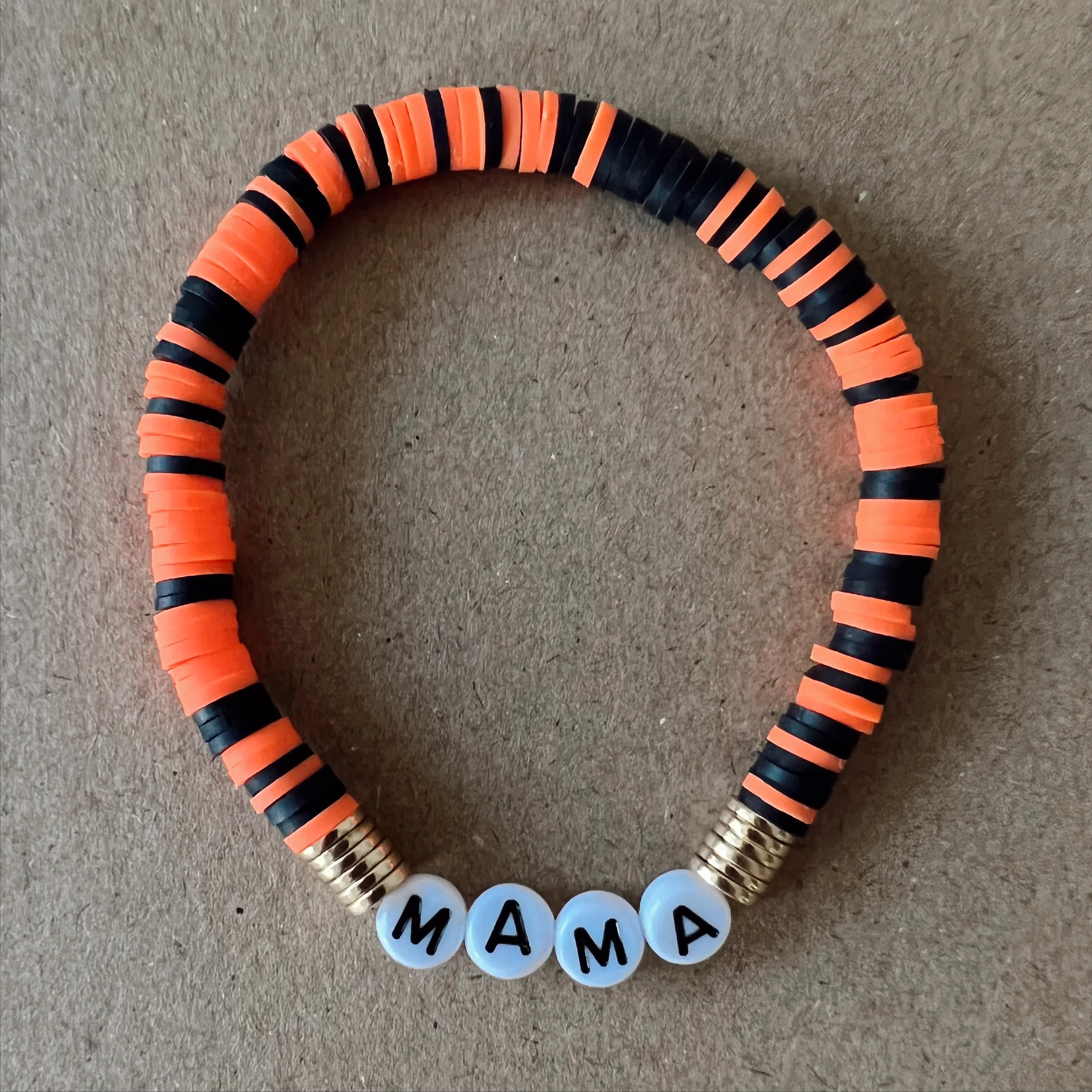 Halloween Beaded Bracelet, Mama