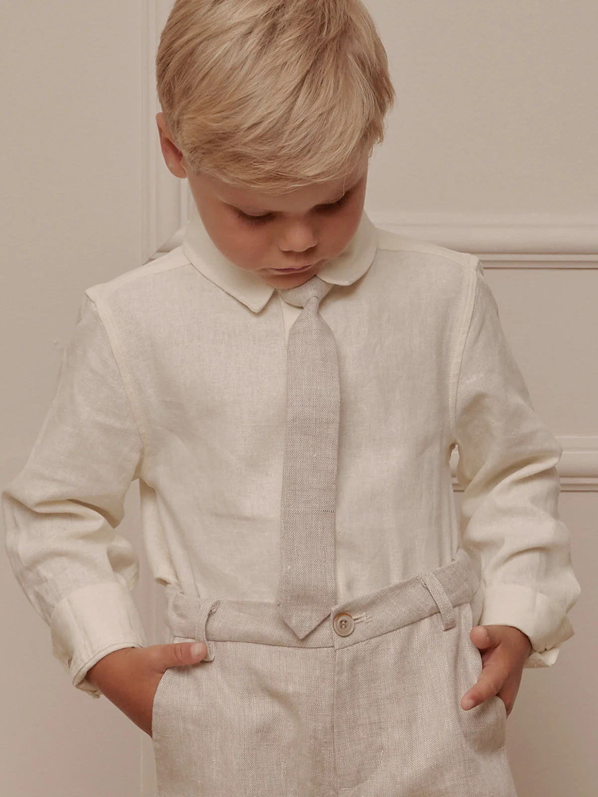 Harrison Button Down, Ivory - Image 3