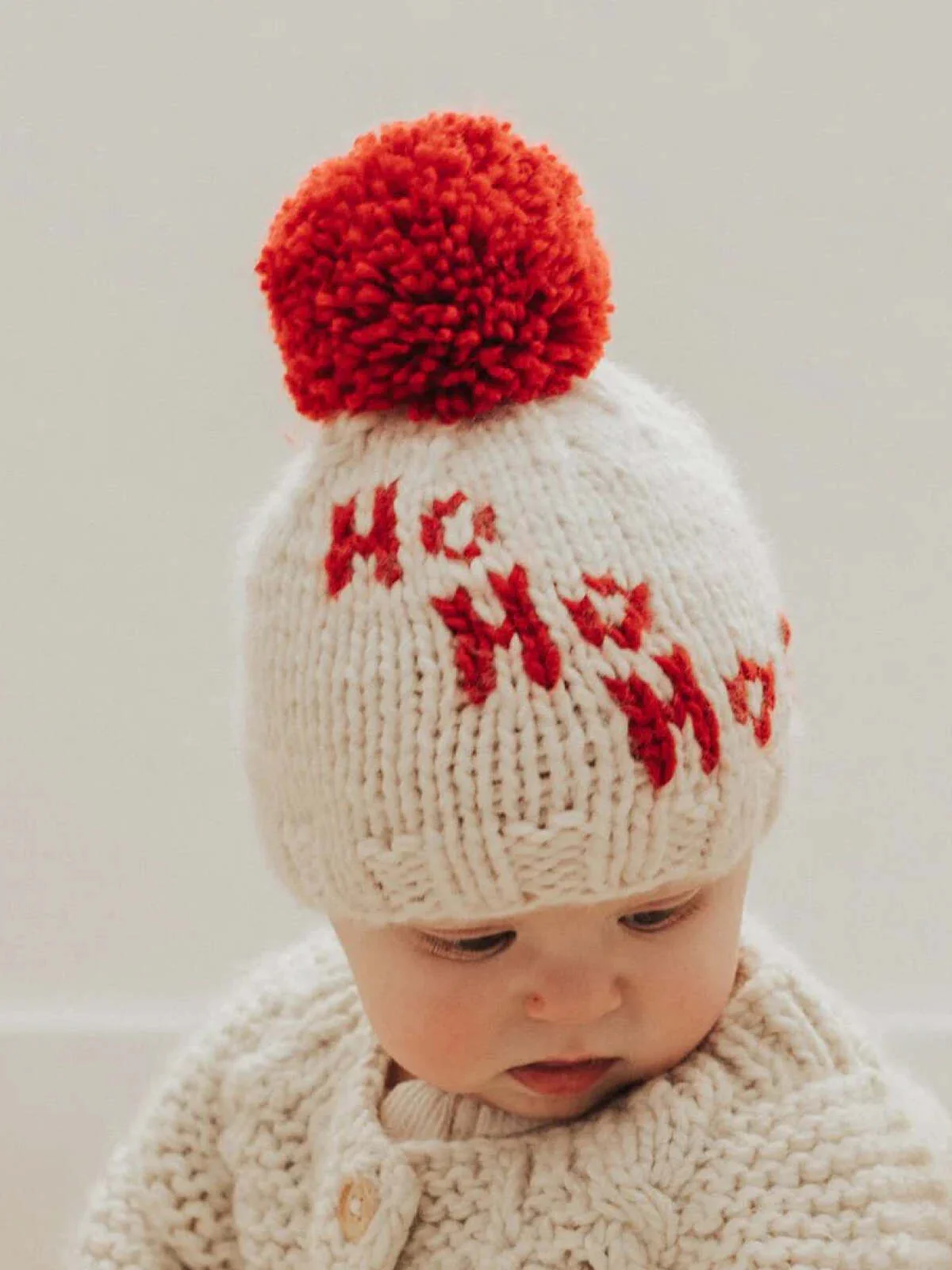 Ho Ho Ho Knit Pom Hat - Image 3
