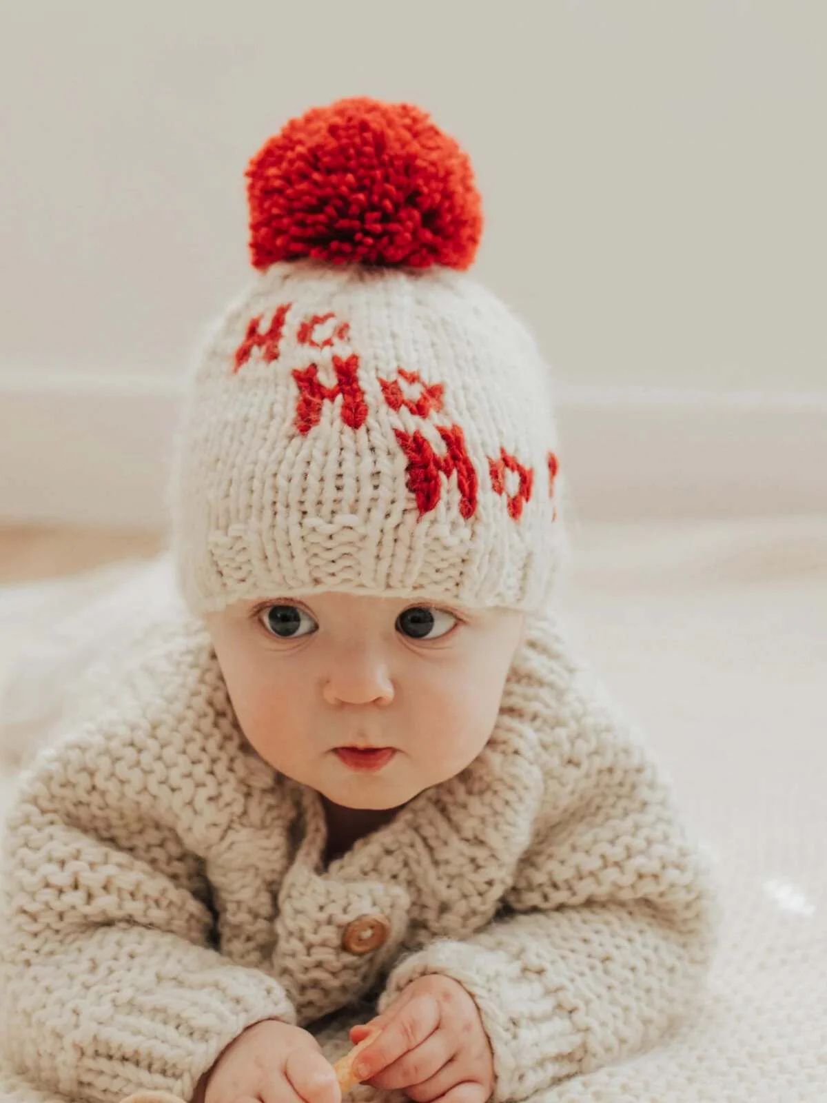Ho Ho Ho Knit Pom Hat - Image 4