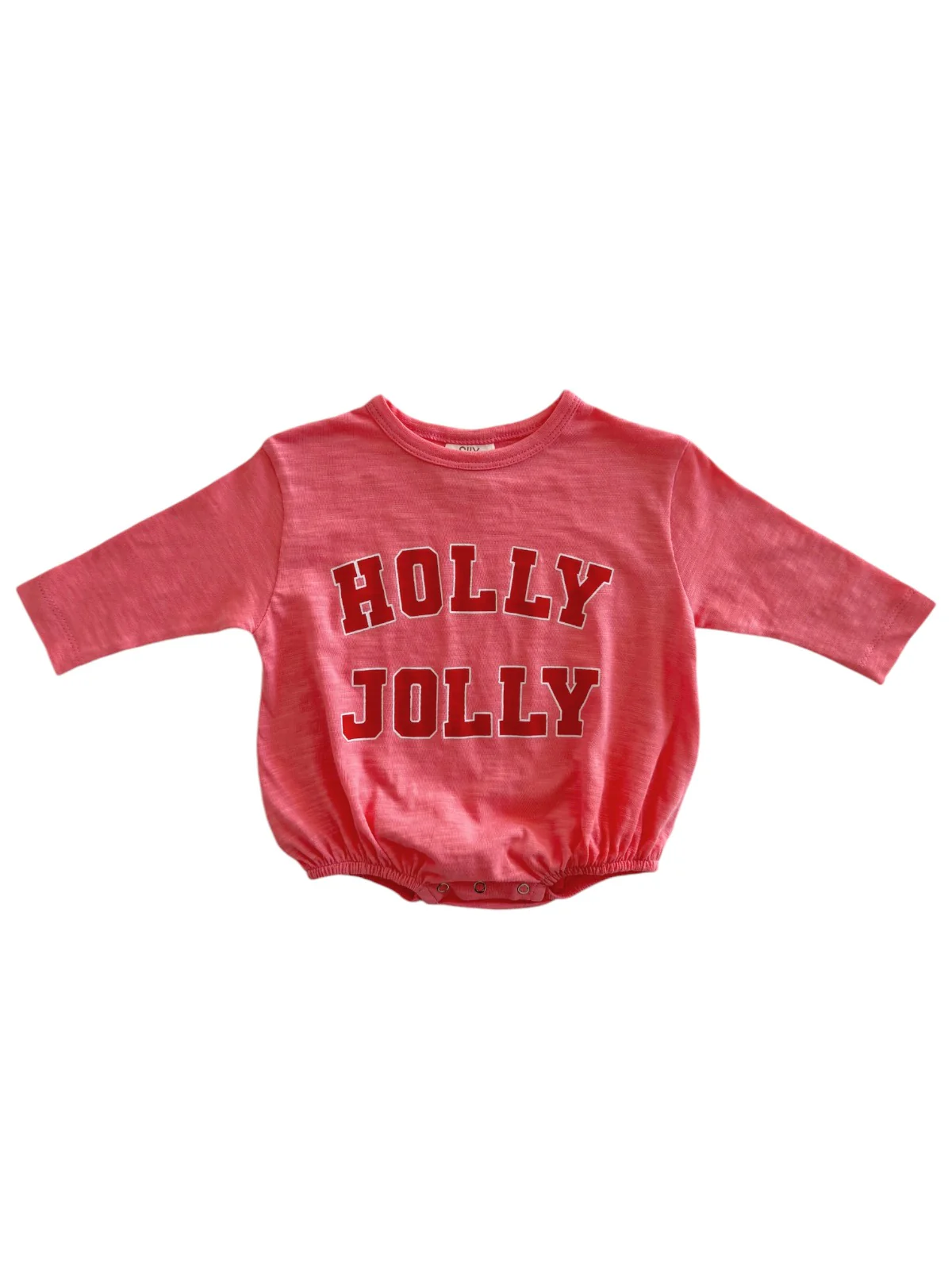 Holly Jolly / Organic Long Sleeve T-Shirt Bubble - Image 3