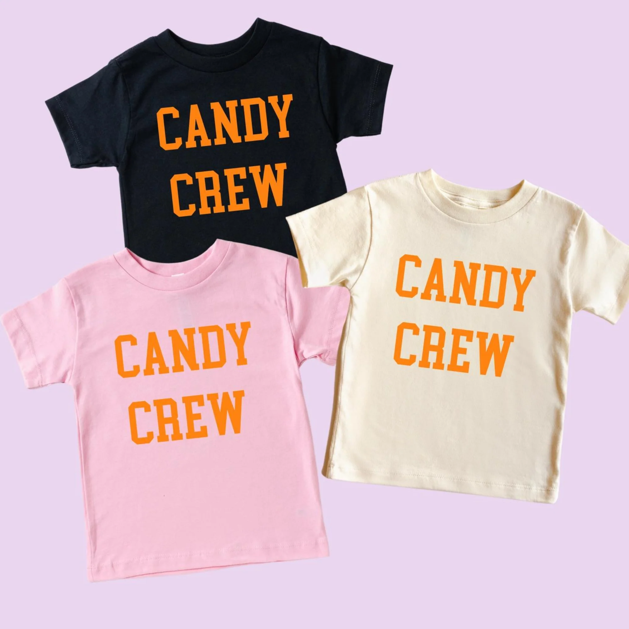 Kid's Graphic Short Sleeve Tee, Candy Crew / Pink - Image 2