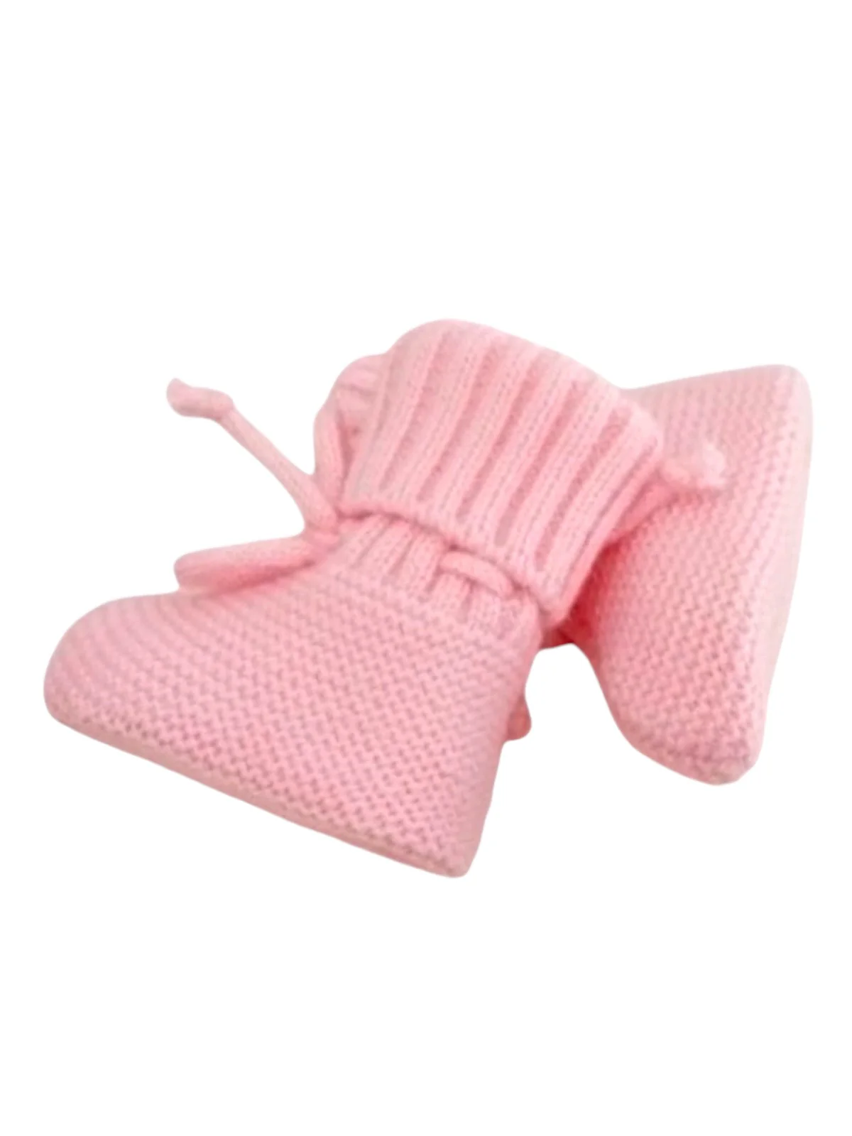 Knit Booties, Pink - Image 2