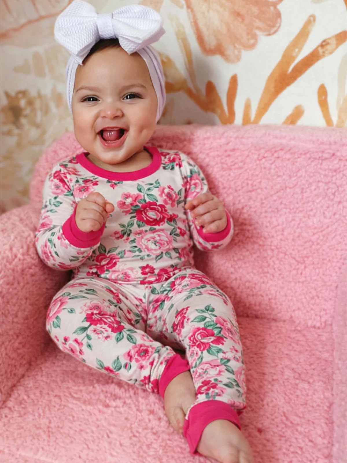 Long Sleeve 2-Piece Lounge Set, Pink Splendor