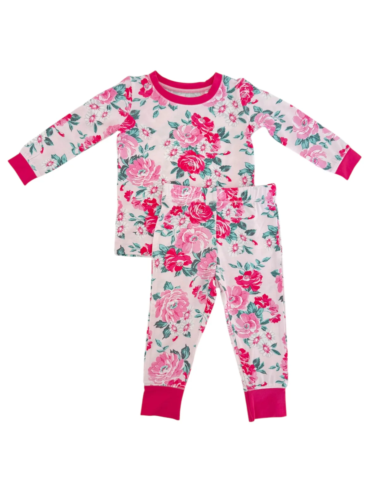 Long Sleeve 2-Piece Lounge Set, Pink Splendor - Image 2