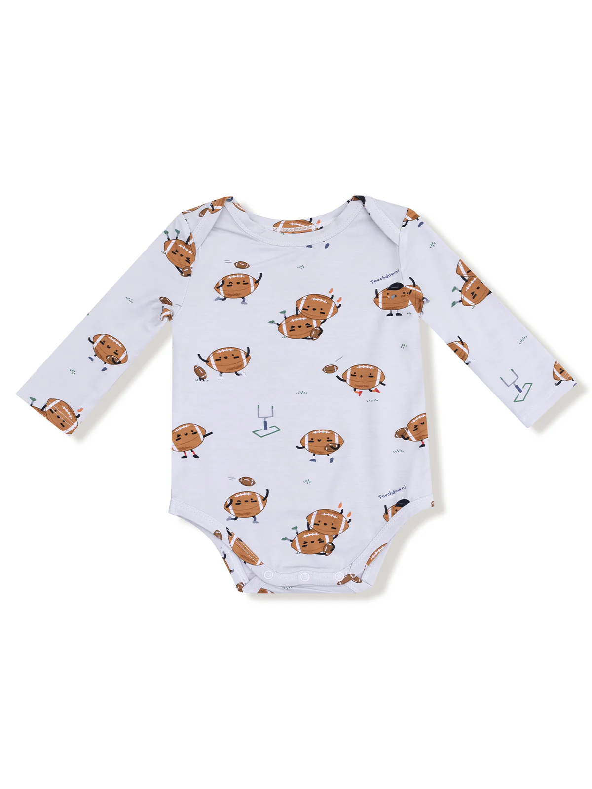 Long Sleeve Bodysuit, Footballs Playing Football