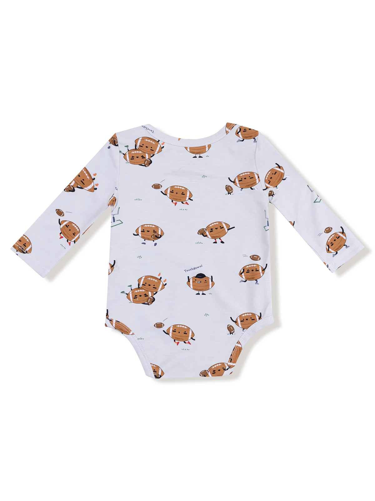 Long Sleeve Bodysuit, Footballs Playing Football - Image 2