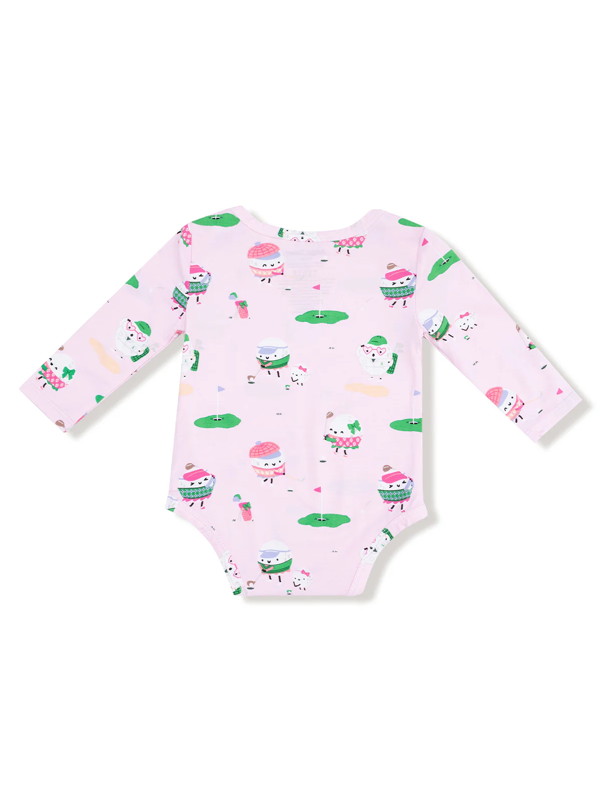Long Sleeve Bodysuit, Golf Pros Pink - Image 2
