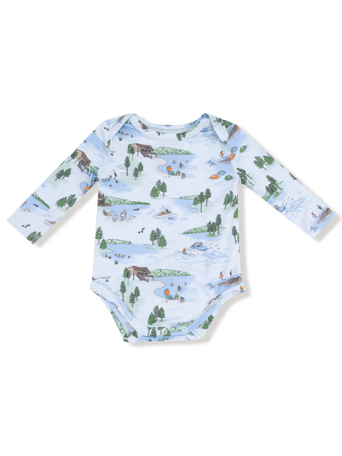Long Sleeve Bodysuit, Lake Life