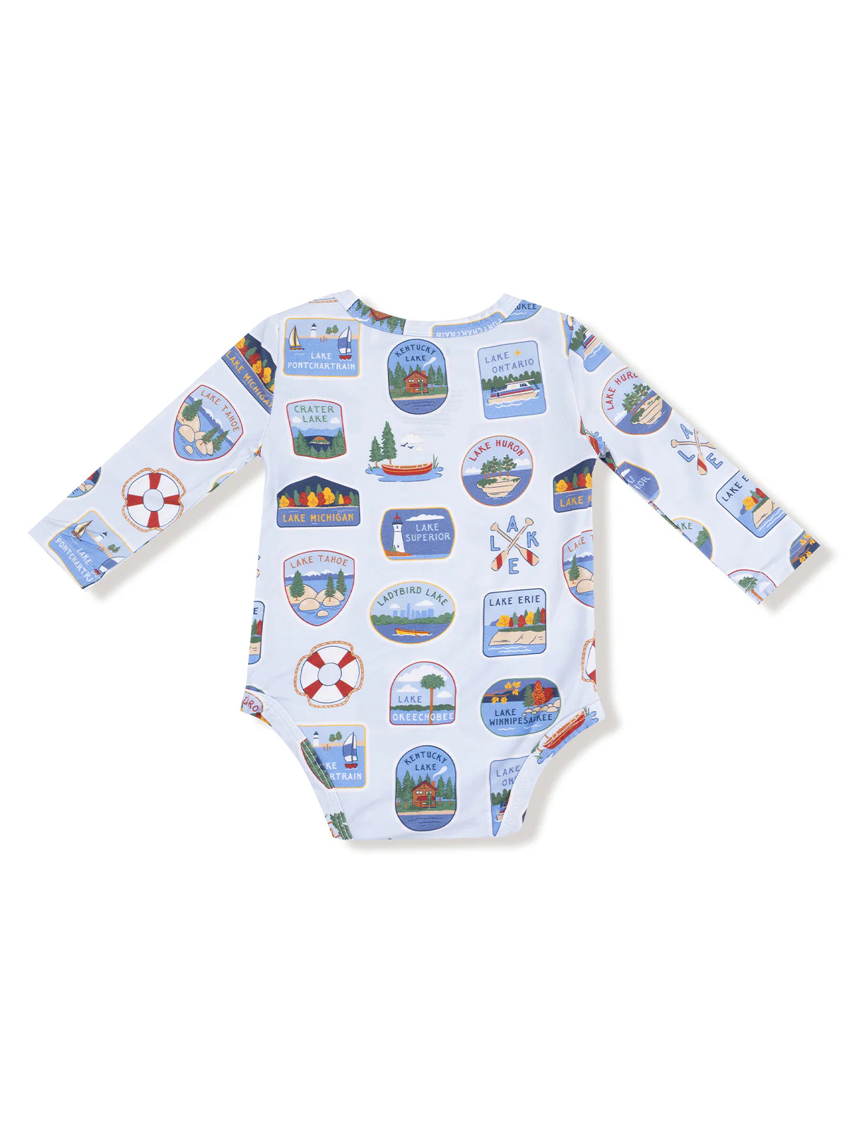 Long Sleeve Bodysuit, Lake Stickers - Image 2
